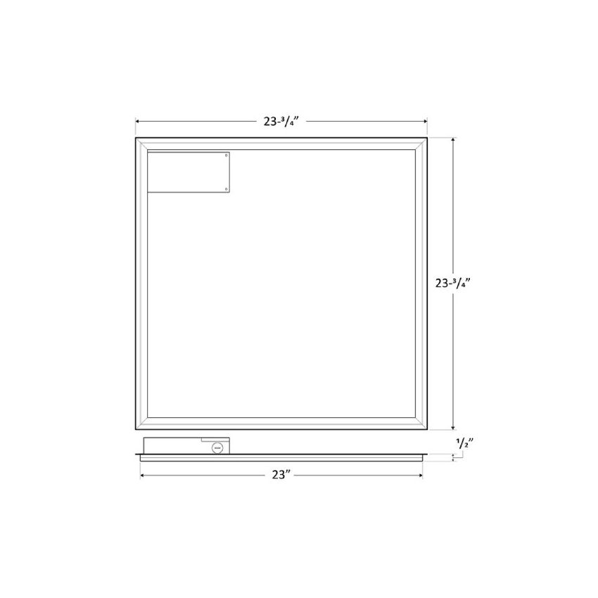 2x2 27W/35W/40W Tri-Color Frame Panel Light-WST