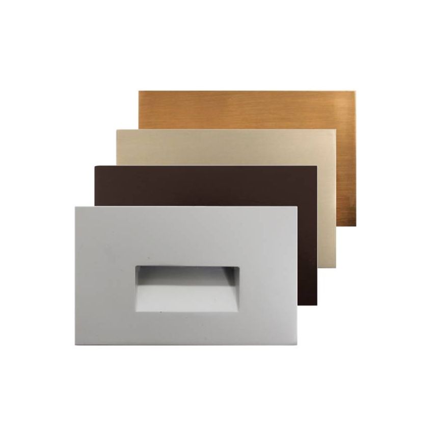 2W 120V Single Gang Integrated LED Angle Step Light-WST-brushed-nickel-5000k