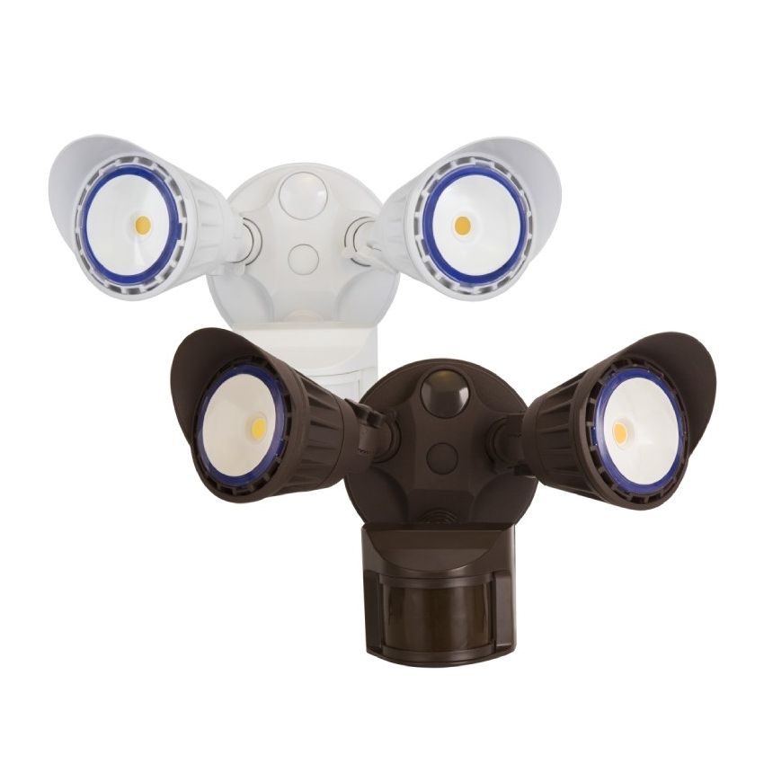 2-Head Dimmable LED Security Light w/ Motion-WST