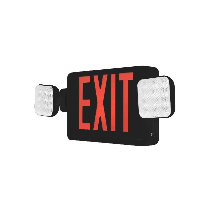 LED Exit Sign Bug Eye Combo w/ Battery Back Up