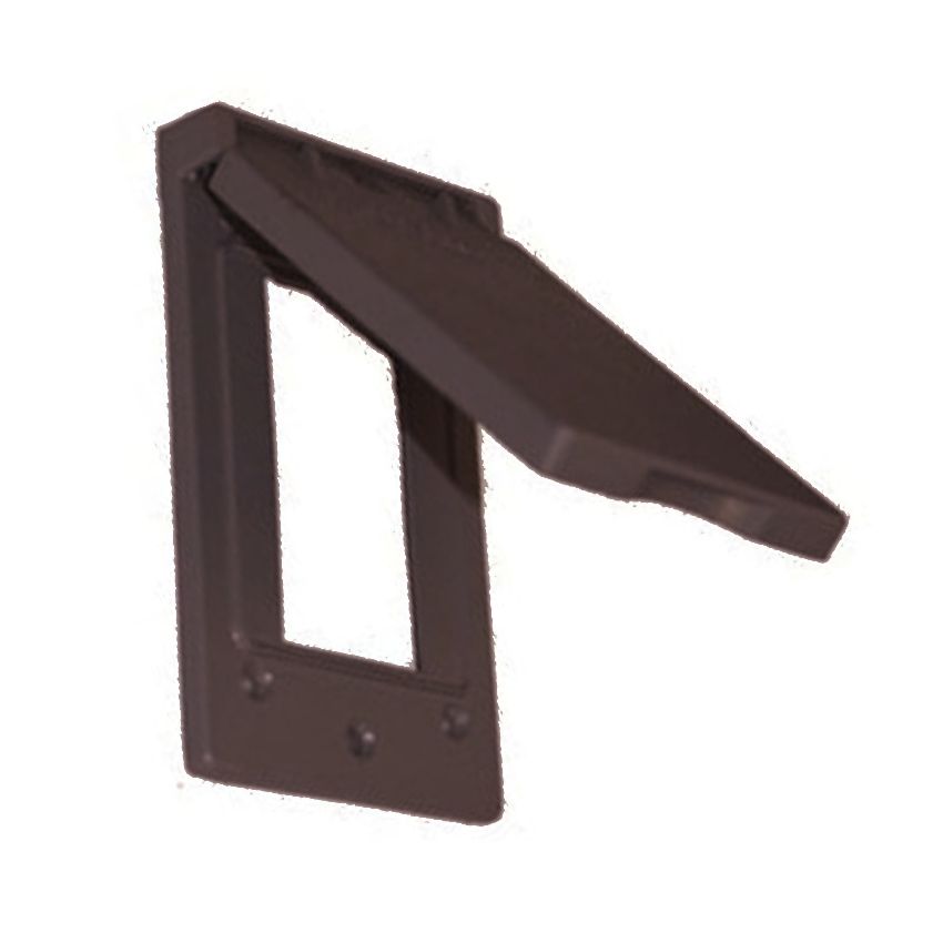 Waterproof Single Gang GFCI Cover-WST-bronze