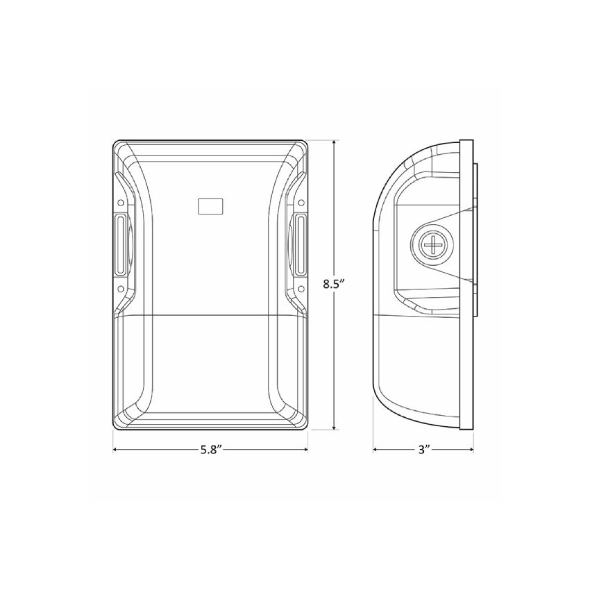 20W White Wall Pack 5000K-WST